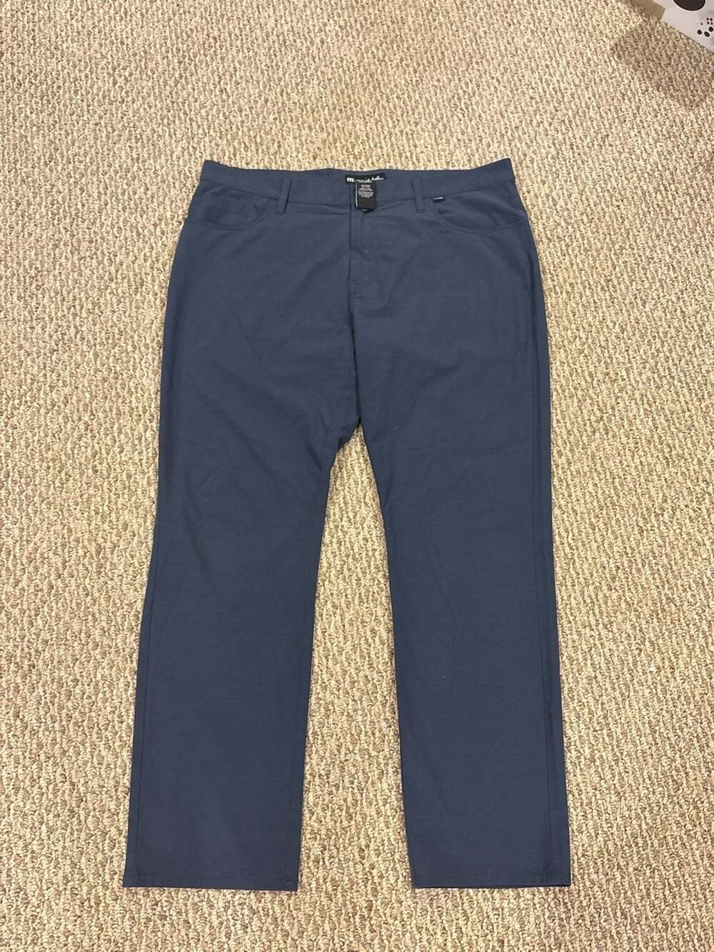 TravisMathew Open To Close Tech Chino Golf Pant Blue Sz. 40